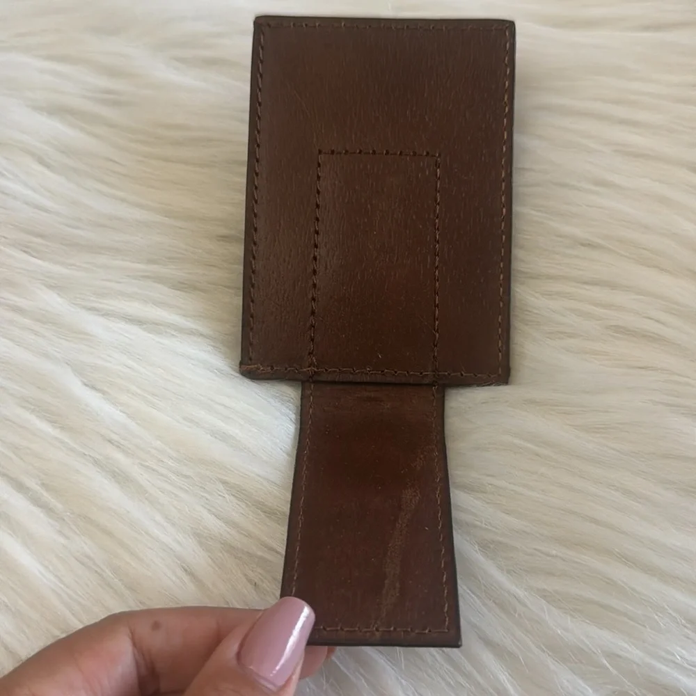 Red Dirt Hat Co Genuine Leather Men’s Southwestern Card Case With Magnetic Clip